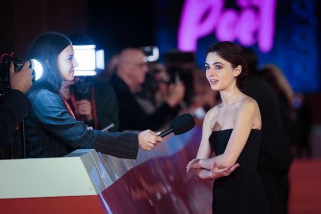 RECORD DATE NOT STATED L Albero - Red Carpet - The 19th Rome Film Festival. Rome, Italy - October 22: Tecla Insolia attends the L Albero red carpet during the 19th Rome Film Festival at Auditorium Parco della Musica. Rome RM Italy Copyright: xPhotoxbyxGennaroxLeonardix