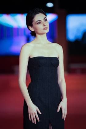 RECORD DATE NOT STATED L Albero - Red Carpet - The 19th Rome Film Festival. Rome, Italy - October 22: Tecla Insolia attends the L Albero red carpet during the 19th Rome Film Festival at Auditorium Parco della Musica. Rome RM Italy Copyright: xPhotoxbyxGennaroxLeonardix