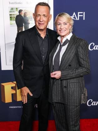 2024 AFI Fest - World Premiere Screening Of Sony Pictures Here HOLLYWOOD, LOS ANGELES, CALIFORNIA, USA - OCTOBER 25: Tom Hanks and Robin Wright arrive at the 2024 AFI Fest - World Premiere Screening Of Sony Pictures Here held at the TCL Chinese Theatre IMAX on October 25, 2024 in Hollywood, Los Angeles, California, United States., Credit:Xavier Collin Avalon United States, California, Hollywood, TCL Chinese Theatre IMAX  Copyright: xXavierxCollinx xAvalonx 0926595626