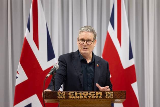 News Themen der Woche KW43 News Bilder des Tages Prime Minister Keir Starmer attends CHOGM Summit in Samoa -Day 3 26 10 2024. Apia, Samoa. Prime Minister Keir Starmer gives a press conference after attending the Commonwealth Heads of Government Meeting (CHOGM) in Samoa., Credit:Simon Dawson Avalon Samoa, Apia  Copyright: xSimonxDawsonx xAvalonx 0926681789