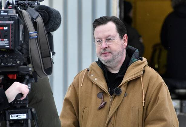 Lars von Trier filming The house that Jack built in Sweden 2017-03-07 (c) LUNDSTEN ROGER Aftonbladet IBL Bildbyra * * * EXPRESSEN OUT * * * AFTONBLADET 4030 Skapafors Sverige x2512x  Copyright: xRogerxLundsten Aftonbladet TTx Filming of The house that Jack built