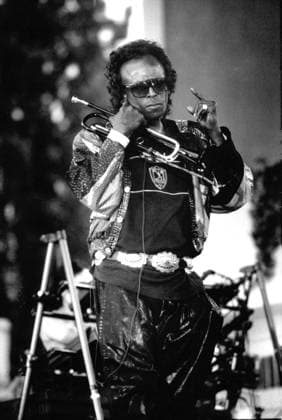 Stockholm 1989-08-05 Trumpetaren Miles Davis uppträder pa Gröna Lund Stockholm Sverige x12014x  Copyright: xPeterxNordahl SvD TTx MILES DAVIS PA GRÖNAN
