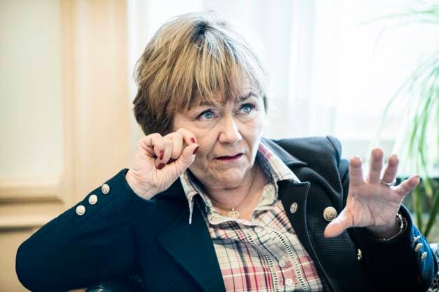 STOCKHOLM 2018-02-12 Förre justitieministern Beatrice Ask (M) är bade upprörd och berörd av de ran som skett mot unga i Stockholm STOCKHOLM SVERIGE PER x30152x  Copyright: xLarsxPehrson SvD TTx BEATRICE ASK