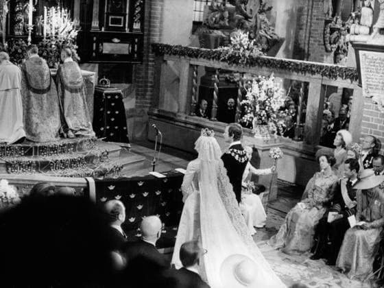 Stockholm 1976-06-19 Kung Carl XVI Gustaf och Silvia Sommerlath gifter sig i Storkyrkan Stockholm Sverige ROYAUTOPUSH x12014x  Copyright: xSvD TTx KUNGABRÖLLOP
