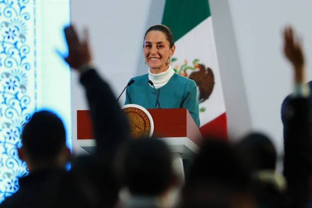 MexicoÃ¢â‚¬â ¢s President, Claudia Sheinbaum Pardo, speaking about about the statement by the United States ambassador to Mexico, Ken Salazar, on the arrest of drug lord Ismael El Mayo Zambada at National Palace. on October 30, 2024 in Mexico City, Mexico. Mexico City Mexico - ZUMAe321 20241030_zia_e321_001 Copyright: xCarlosxSantiagox