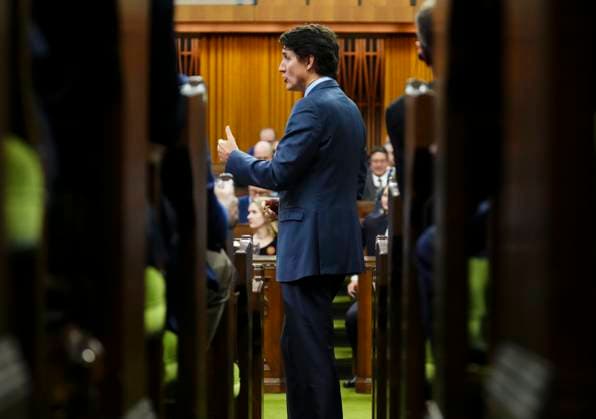 October 30, 2024, Ottawa, On, Canada: Prime Minister Justin Trudeau rises during question period in the House of Commons on Parliament Hill in Ottawa, Wednesday, Oct. 30, 2023. Ottawa Canada  - ZUMAc35_ 20241030_zaf_c35_049 Copyright: xSeanxKilpatrickx
