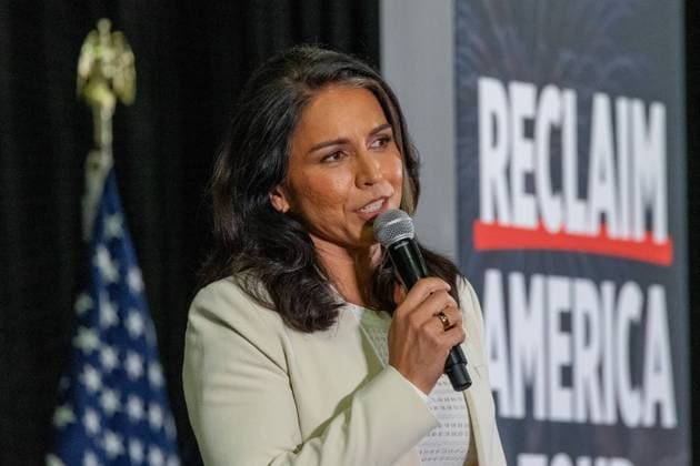 Reclaim America Tour With Robert F. Kennedy Jr. And Tulsi Gabbard In Madison, Wisconsin. Robert F. Kennedy Jr. And Former U.S. Representative Tulsi Gabbard (HI-02) Speak At A Reclaim America Event In Madison, Wisconsin. Madison, Wisconsin United States  Copyright: xBrettxJohnsenx originalFilename: johnsen-notitle241029_npnt9.jpg