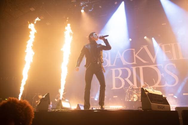 Entertainment Themen der Woche KW44 Entertainment Bilder des Tages Black Veil Brides Perform at OVO Arena Wembley, London Lead singer Andy Biersack of American hard rock band Black Veil Brides perform at OVO Arena Wembley, London, England, UK on Wednesday 30 October 2024., Credit:Justin Ng Avalon UK, England, London, OVO Arena Wembley  Copyright: xJustinxNgx xAvalonx 0928459101
