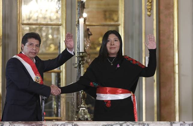 ElComercioPeru El presidente Pedro Castillo toma juramento a nuevos ministros de Estado . LIMA PERU EDITORIAL USE ONLY