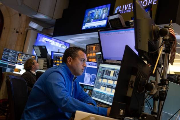 (241101) -- NEW YORK, Nov. 1, 2024 -- A trader works on the trading floor of the New York Stock Exchange (NYSE) in New York, the United States, on Oct. 31, 2024. U.S. stocks sank on Thursday as Wall Street absorbed disappointing quarterly results from major tech firms and anticipated additional earnings reports. The Dow Jones Industrial Average fell by 378.08 points, or 0.90 percent, to 41,763.46. The S&P 500 sank 108.22 points, or 1.86 percent, to 5,705.45. The Nasdaq Composite Index shed 512.78 points, or 2.76 percent, to 18,095.15. (Photo by Xinhua) U.S.-NEW YORK-STOCK-FALL MichaelxNagle 