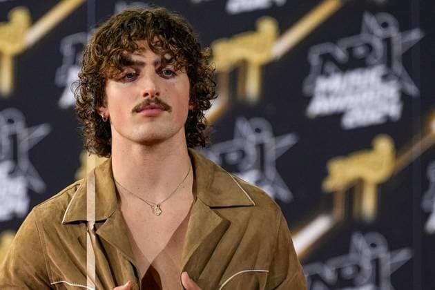 Benson Boone attends the NRJ Music Awards in Cannes, 01 11 2024 Photo Sandrine Thesillat Panoramic PEOPLE NRJ Music Awards Cannes 01 11 24 SandrineThesillat Panoramic 