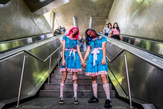 Bilder des Jahres 2024, News 11 November News Themen der Woche KW44 Zombie Walk People in costumes attend the Zombie Walk to mark the Day of the Dead in Sao Paulo, Brazil, on November 2, 2024. Sao Paulo Sao Paulo Brazil  Copyright: xCrisxFagax originalFilename: dealmeida-zombiewa241102_npB2L.jpg