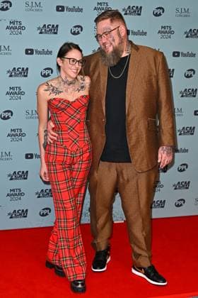 Music Industry Trusts Awards in London Zoe Beardsal and Rag n Bone Man attends the Music Industry Trusts Awards 2024 (MITS Award 2024) at the Grosvenor House Hotel in London, England. UK. Monday 4th November 2024 - Copyright: xJamesxWarrenx adsj7029