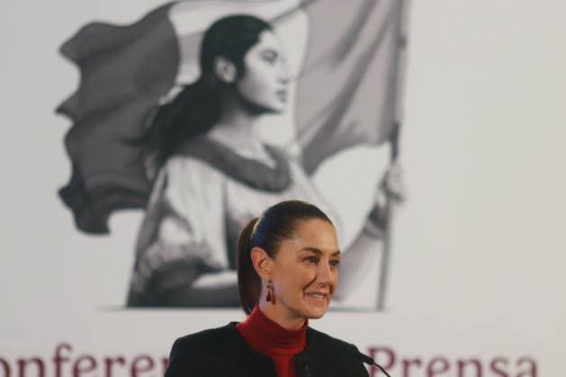 Claudia Sheinbaum Briefing Conference - Mexico Claudia Sheinbaum Pardo, President of Mexico, speaks during a briefing conference where she talk about the United States electoral process, at the National Palace. on November 4, 2024 in Mexico City, Mexico. Photo by Carlos Santiago Eyepix Group ABACAPRESS.COM Mexico City Mexico  Copyright: xEyepix ABACAx