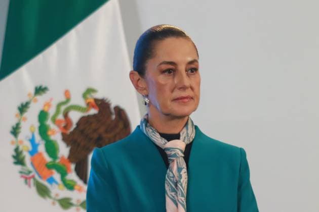Claudia Sheinbaum Pardo, President of Mexico, speaks during a briefing conference about the victory of Donald Trump as the 47th President of United States. Donald Trump has so far obtained 292 electoral votes against 224 for Kamala Harris, thus winning the victory after Election Day. on November 6, 2024 in Mexico City, Mexico. Mexico City Mexico - ZUMAe321 20241106_zia_e321_006 Copyright: xCarlosxSantiagox