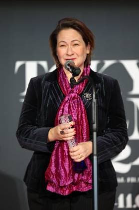Tokyo International Film Festival, Preisverleihung Emine Yildirim, November 06, 2024 - Emine Yildirim, speak after winning Asian Future Best Film Award for the film Apollon by Day Athena by Night during the 37th Tokyo International Film Festival. award ceremony, in Tokyo, Japan on November 06, 2024.  , aflo_272503865.jpg,