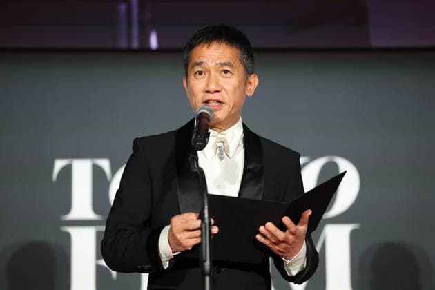 Tokyo International Film Festival, Preisverleihung Tony Leung, November 06, 2024 - Kyozo Nagatsuka, speak after winning Award for Best Actor for the film Teki Cometh during the 37th Tokyo International Film Festival. award ceremony, in Tokyo, Japan on November 06, 2024.  , aflo_272504799.jpg,
