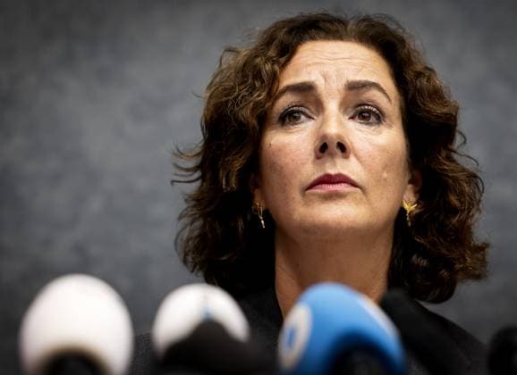 AMSTERDAM - Mayor Femke Halsema updates the press on the various incidents in recent days surrounding Ajax s soccer match against Maccabi Tel Aviv, directed against Maccabi Tel Aviv supporters. ANP KOEN VAN WEEL netherlands out - belgium out  Copyright: xx x512979934x originalFilename: 512979934.jpg