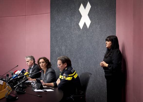 AMSTERDAM - Chief Public Prosecutor Reno de Beukelaer, Mayor Femke Halsema and police chief of the Amsterdam-Amstelland unit Peter Holla update the press on the various incidents in recent days surrounding Ajax s soccer match against Maccabi Tel Aviv, directed against Maccabi Tel Aviv supporters. ANP KOEN VAN WEEL netherlands out - belgium out  Copyright: xx x512981161x originalFilename: 512981161.jpg