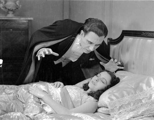 RECORD DATE NOT STATED Lupita Tovar and Carlos Villarias in a Scene from the Spanish Dracula