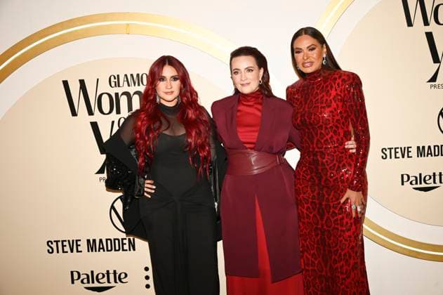 November 13, 2024, Mexico City, Ciudad de Mexico, Mexico: (L-R) Dulce Maria Espinosa, Farah Slim, Galilea Montijo attend the red carpet for Glamour Women of The Year 2024 at Mexico City Four Season Hotel. on November 13, 2024 in Mexico City, Mexico. Mexico City Mexico - ZUMAe321 20241113_zea_e321_218 Copyright: xCarlosxTischler xEyepixxGroupx