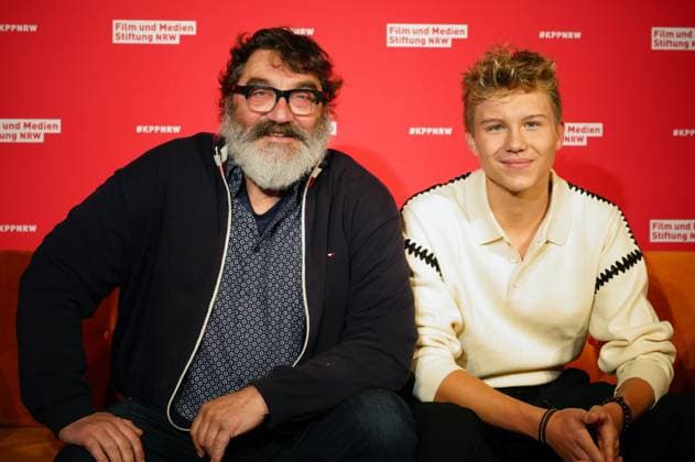 Heiko Pinkowski und Leonard Conrads bei der 34. Verleihung der Kinoprogrammpreise NRW der Film- und Medienstiftung NRW in der olkenburg. Köln, 13.11.2024