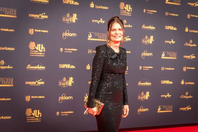 30. Verleihung der Goldenen Henne in Leipzig. Der MDR (Mitteldeutsche Rundfunk) produziert in Zusammenarbeit mit Super Illu den größten Publikumspreis in Ostddeutschland. Hier die TV Köchin Sarah Wiener Goldene Henne 2024
