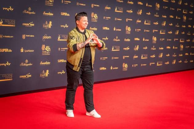 30. Verleihung der Goldenen Henne in Leipzig. Der MDR (Mitteldeutsche Rundfunk) produziert in Zusammenarbeit mit Super Illu den größten Publikumspreis in Ostddeutschland. Hier die Sängerin Kerstin Ott Goldene Henne 2024