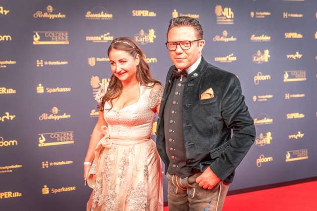 30. Verleihung der Goldenen Henne in Leipzig. Der MDR (Mitteldeutsche Rundfunk) produziert in Zusammenarbeit mit Super Illu den größten Publikumspreis in Ostddeutschland. Hier der Volksmusik Sänger und Moderator Stefan Mross Goldene Henne 2024
