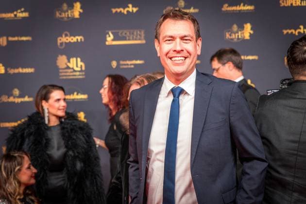 30. Verleihung der Goldenen Henne in Leipzig. Der MDR (Mitteldeutsche Rundfunk) produziert in Zusammenarbeit mit Super Illu den größten Publikumspreis in Ostddeutschland. Hier der MDR Aktuell Moderator Gunnar Breske Goldene Henne 2024