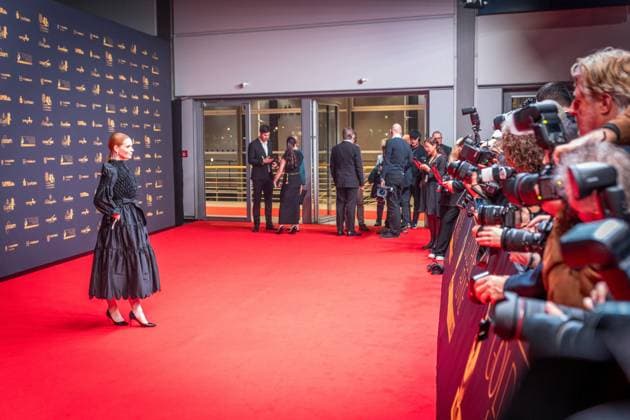 30. Verleihung der Goldenen Henne in Leipzig. Der MDR (Mitteldeutsche Rundfunk) produziert in Zusammenarbeit mit Super Illu den größten Publikumspreis in Ostddeutschland. Hier die deutsche Schauspielerin Karoline Herfurth) Goldene Henne 2024