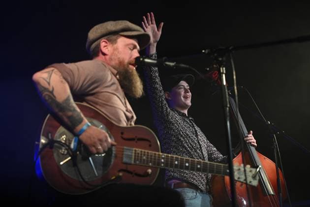 The Dutch trio Robbert Duijf Band performed during the third day of international music festival Blues Alive in Sumperk, Czech Republic, November 16, 2024. (CTKxPhoto LudekxPerina) CTKPhotoP2024111605300  CTKPhotoP2024111605300