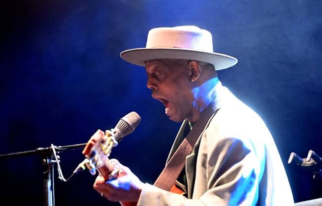 Blues singer and songwriter of USA Eric Bibb performed during the third day of international music festival Blues Alive in Sumperk, Czech Republic, November 16, 2024. (CTKxPhoto LudekxPerina) CTKPhotoP2024111605548  CTKPhotoP2024111605548