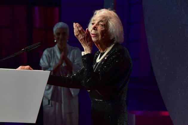 Margot Friedlaender, 103 Jahre Preisverleihung fuer Verständigung und Toleranz im Jüdischen Museum in Berlin, am 16.11.2024