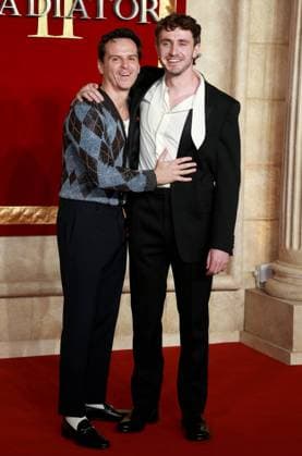 Gladiator II The Royal Film Performance and Global Premiere at the Odeon Luxe in Leicester Square, London - 13 Nov 2024 Andrew Scott and Paul Mescal attend the Gladiator II The Royal Film Performance and Global Premiere at the Odeon Luxe in Leicester Square, London. London United Kingdom Copyright: xFredxDuvalx xSOPAxImagesx FD-gladiatorplus_51