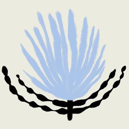 This abstract illustration captures the essence of desert aesthetics with stylized plant forms in soft hues Its minimalist design evokes tranquility and natural beauty Model Released BrendaFebus_ID25135_727603_012 Copyright: xBrendaxFebusx RECORD DATE NOT STATED