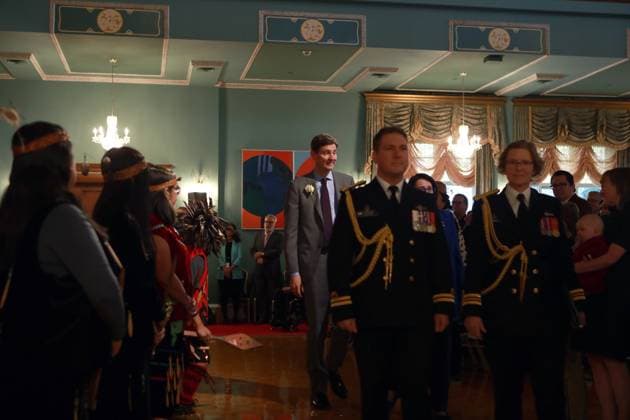 November 18, 2024, Victoria, Bc, CAN: Premier David Eby arrives for the swearing-in ceremony at Government House in Victoria, B.C., on Monday, November 18, 2024. Victoria CAN  - ZUMAc35_ 20241118_zaf_c35_104 Copyright: xChadxHipolitox
