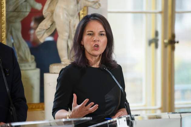 News Themen der Woche KW47 News Bilder des Tages Meeting Of EU s Foreign Affairs Ministers In Warsaw German Foreign Minister Annalena Baerbock speaks during the EU s Big Five press conference after talks in Warsaw, Poland, on November 19, 2024. Polish Minister of Foreign Affairs Radoslaw Sikorski welcomes his counterparts from the Weimer Triangle in Warsaw, France s Minister for Europe and Foreign Affairs Jean-Noel Barrot, and Germany s Foreign Minister Annalena Baerbock to discuss the current situation in war-torn Ukraine and in the European Union after the landslide win of President-elect Donald Trump in the United States of America. The meeting is attended by Italy s Foreign Minister Antonio Tajani and remotely by Spain s Foreign Minister Jose Manuel Albares and Great Britain s (UK) Da  Copyright: xAleksanderxKalkax originalFilename: kalka-meetingo241119_npRQ6.jpg