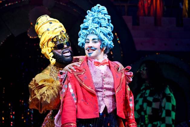 Bilder des Jahres 2024, Entertainment 11 November Entertainment Themen der Woche KW47 Entertainment Bilder des Tages Aladdin pantomime press call, London, UK. London, UK, 20 November 2024. The cast of the new Aladdin pantomime ( Andre Antonio as Aladdin, Emmanuel Akwafo as Widow Twerkey, Jodie Jacobs as Genie, Andrew Pepper as Abanazaar, Aleyna Mohanraj as Jasmine. ) perform during a press call at The Lyric Hammersmith Theatre, London, UK., Credit:Lee Floyd Avalon UK, London, The Lyric Hammersmith Theatre  Copyright: xLeexFloydx xAvalonx 0936898875