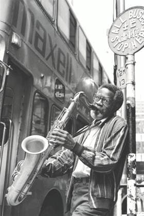 American saxophonist Joe Henderson with his saxophone in Central. EDITORIAL USE ONLY  Copyright: xx MER2016052212070807 PostxStaffxPhotographerx scmpphotos389525