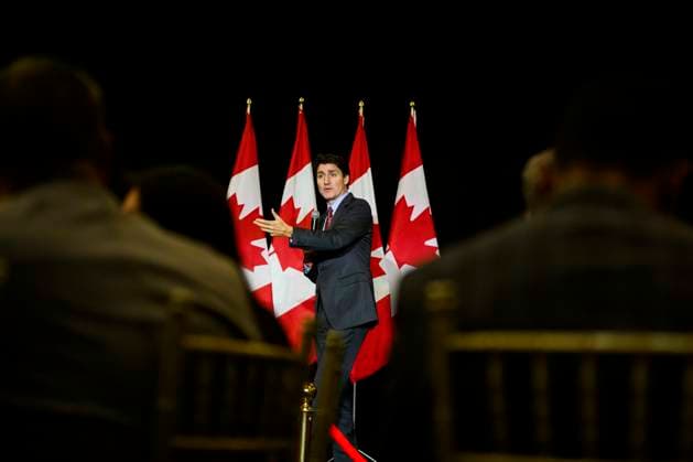 November 21, 2024, Toronto, On, Canada: Prime Minister Justin Trudeau gives remarks at a Liberal fundraiser in Mississauga, Ont., on Thursday, November 21, 2024. Toronto Canada  - ZUMAc35_ 20241121_zaf_c35_132 Copyright: xChristopherxKatsarovx