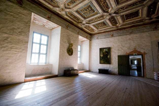 Gyllene salen med del av kasetttaket, Kalmar slott, Smaland (c) Mikael Gustafsson Naturfotograferna IBL Bildbyra Sverige Sverige, bebyggelse x2714x *** Golden Hall with part of the casetted roof, Kalmar Castle, Smaland c Mikael Gustafsson Naturfotograferna IBL Bildbyra Sweden Sweden, buildings x2714x  Copyright: xMikaelxGustafsson N TTx
