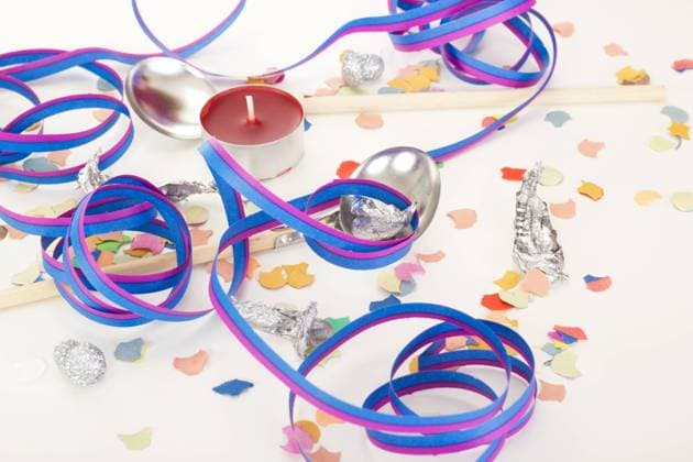 New Year s party with molybdomancy , 3415725.jpg, party, celebration, new year s eve, new year, molybdomancy, birthday, tea light, tealight, tea candle, tea light candle, blowout, paper streamer, streamer, confetti, new years eve, luck, fortune, future, season, holiday, oracle, superstition, fortune-telling, tradition, lead, tin, spoon, molten metal, germany, austria, nordic countries, rite, figures, new year tradition, omen, fun, joy, symbol, sign, RECORD DATE NOT STATED