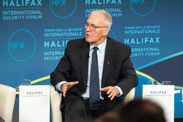 November 23, 2024, Halifax, Ns, CANADA: Canadian National Defence Minister Bill Blair attends plenary session at a security forum underway in Halifax, N.S. on Saturday Nov. 23, 2024. Halifax CANADA  - ZUMAc35_ 20241123_zaf_c35_004 Copyright: xKellyxClarkx