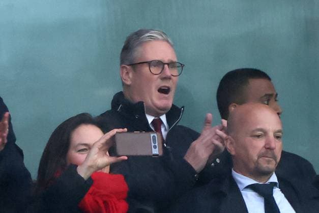 Prime Minister Sir Keir Starmer at the Arsenal v Nottingham Forest EPL match, at the Emirates Stadium, London, UK on 23rd November, 2024. 