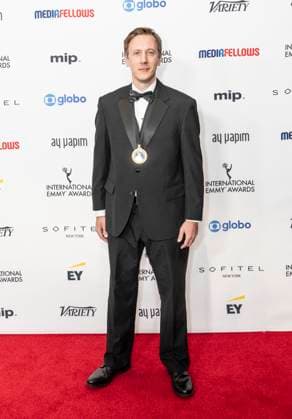 November 25, 2024, New York, New York, USA: Tom St. John Gray attends International Emmy Awards at Hilton Times Square Hotel in New York on November 25, 2024 New York USA - ZUMAr339 20241125_znp_r339_041 Copyright: xLevxRadinx