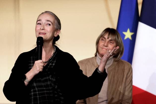Macron Presides Over Young Talented Entrepreneur Award Ceremony - Paris Delphine Ernotte attends the award ceremony for young talented entrepreneurs from immigration suburbs in France at the Elysee Palace in Paris, France on November 27, 2024. Photo by Stephane Lemouton Pool ABACAPRESS.COM Paris France  Copyright: xLemoutonxStephane Pool ABACAx