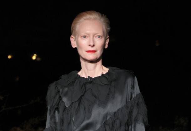 Entertainment Themen der Woche KW48 Bilder des Jahres 2024, Entertainment 11 November Entertainment Bilder des Tages November 28, 2024, Tokyo , Japan - British actress Tilda Swinton poses for photo at the event of the Chanel and Cinema - Tokyo Lights in Tokyo on Thursday, November 28, 2024. Japanese movie director Hirokazu Koreeda have a two-day work shop for young movie creators with British actress Tilda Swinton as she is ambassador of French fashion house Chanel. (photo by Yoshio Tsunoda AFLO)  , aflo_274654221.jpg,