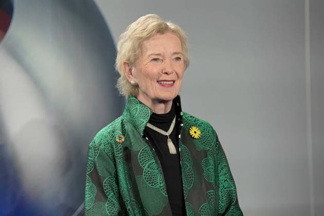 Deutscher Nachhaltigkeitspreis 2024 am 28.11.2024 im Maritim Hotel in Düsseldorf Mary Robinson ( Ehemalige Staatspräsidentin Irland, UN-Hochkommisarin für Menschenrechte )