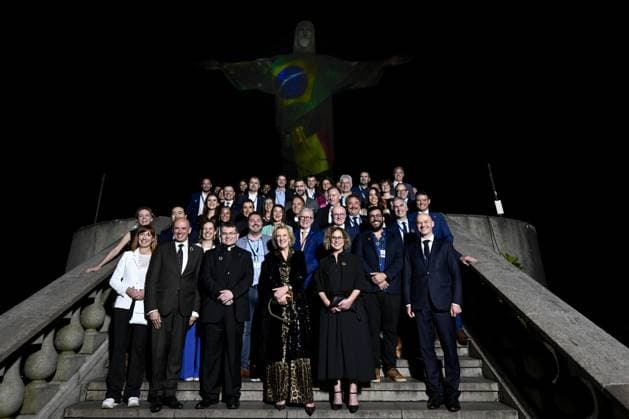 Entertainment Themen der Woche KW48 Entertainment Bilder des Tages Princess Astrid of Belgium pictured during an event at the statue of Christ the Redeemer on the fifth day of an economic mission to Brazil (22 11-01 12), in Rio de Janeiro, Thursday 28 November 2024. Princess Astrid is in Brazil for a nine days visit in the country along with a Belgian economic mission.  DIRKxWAEM 106736289